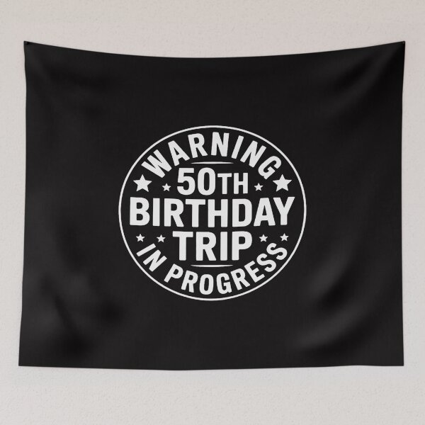 Item preview, Warning 50th Birthday Trip In Progress 50 Years Old designed and sold by Minoloinan.