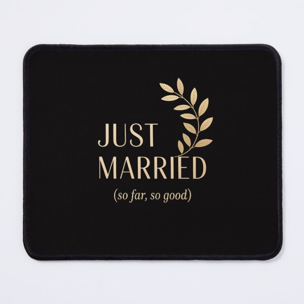 Item preview, Just Married So Far So Good Newlywed Honeymoon Couple designed and sold by Minoloinan.