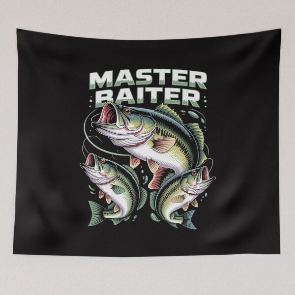 Item preview, Master Baiter Bass Fishing Fisher Papa Dad Happy Fathers Day designed and sold by margaridroso.