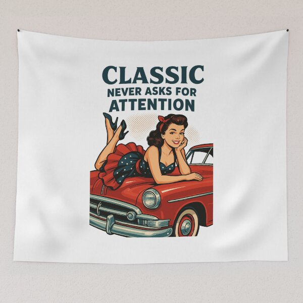 Item preview, Rockabilly vintage car, pin-up girl gift designed and sold by Pineapple-Tree.