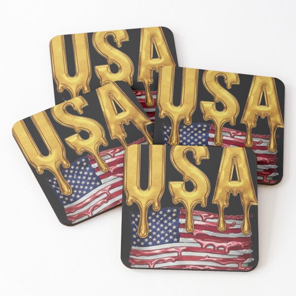Item preview, USA Golden Patriot - Liquid Luxury Flag Edition designed and sold by KawisStarr.