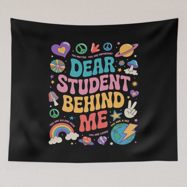 Item preview, Teacher Dear Students Behind Me Back Teacher Inspirational  designed and sold by KotexTemu.