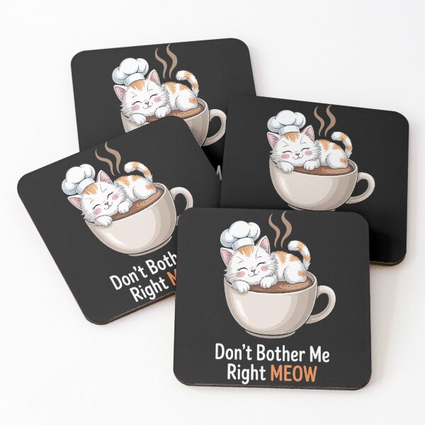 Item preview, Coffee and Cat Lovers Don't Bother Me Right Meow Cat designed and sold by SignaturalGen.