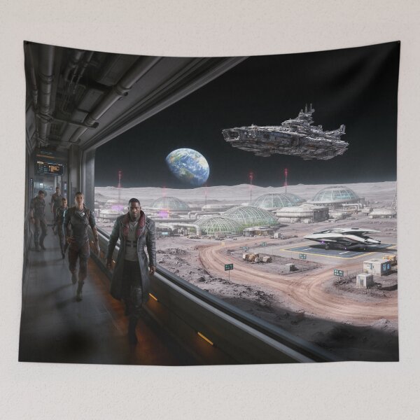Item preview, Cyberpunk Moon Base, looking for someone designed and sold by aykiradesigns.