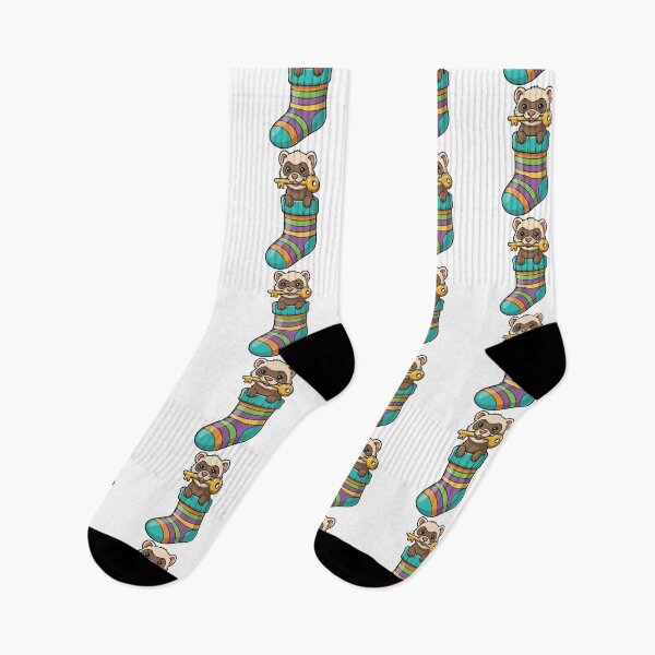 Item preview, Sock Thief - Funny Ferret Bandit designed and sold by Petzzz.