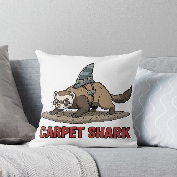 Item preview, Beware of Carpet Shark - Ferret Biting Toes designed and sold by Petzzz.
