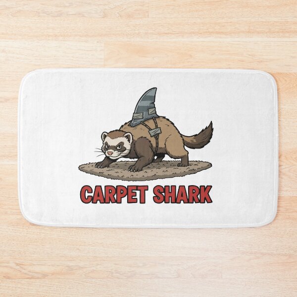 Item preview, Beware of Carpet Shark - Ferret Biting Toes designed and sold by Petzzz.