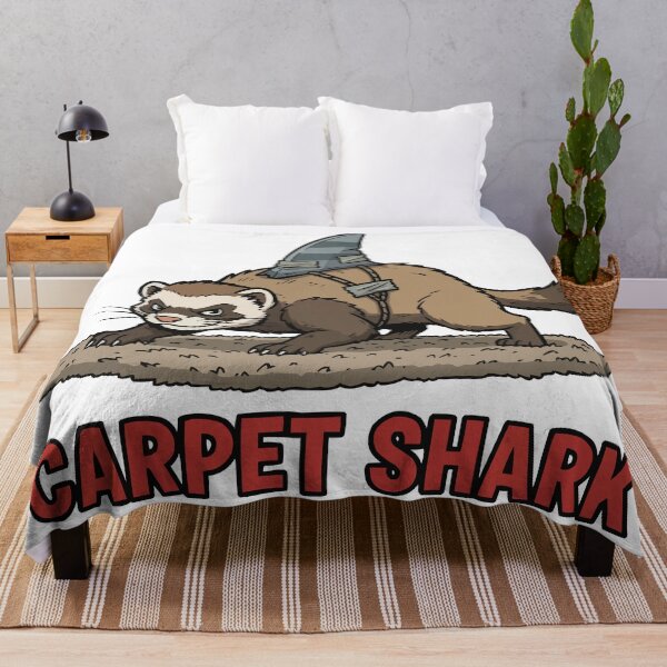 Item preview, Beware of Carpet Shark - Ferret Biting Toes designed and sold by Petzzz.