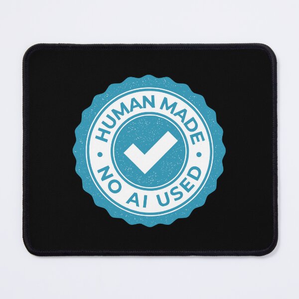 Item preview, Human Made No AI Used Anti AI Badge Handmade Creator Resistance designed and sold by w1ckerman.