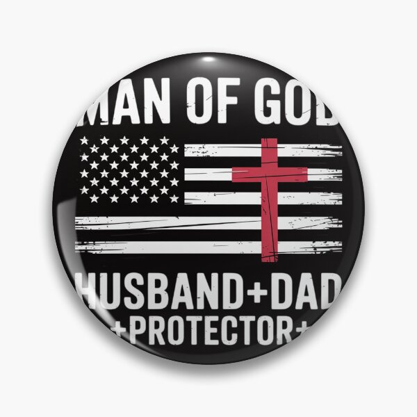 Item preview, Man of God Husband Dad Protector Religious Cross Fathers Day designed and sold by margaridroso.