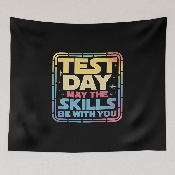 Item preview, Testing Day Test Day May The Skills Be With You Teacher  designed and sold by KotexTemu.