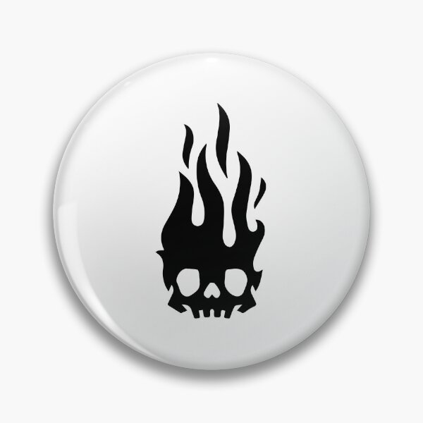 Item preview, The Burning Mind - Fire Skull designed and sold by InkStation24.