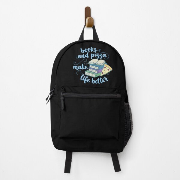 Item preview, books and pizza make life better designed and sold by FandomizedRose.