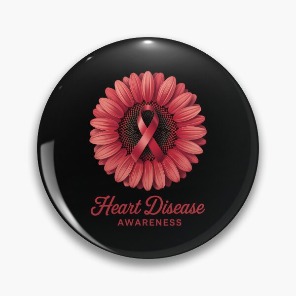 Item preview, Heart Disease Awareness Flower designed and sold by gourpmerzihd.