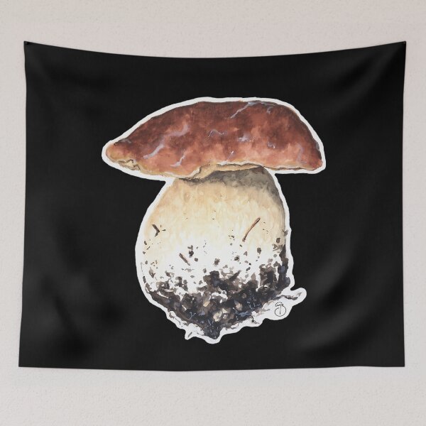 Item preview, King Bolete (Porcini) Mushroom Illustration designed and sold by dyrkaqalibe1.