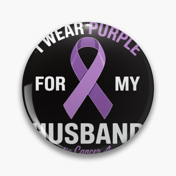 Item preview, I Wear Purple For My Husband Pancreatic Cancer Awareness designed and sold by margaridroso.