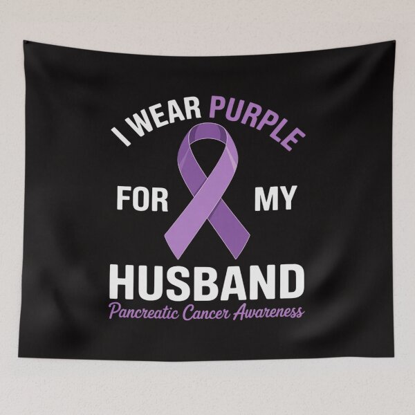Item preview, I Wear Purple For My Husband Pancreatic Cancer Awareness designed and sold by margaridroso.