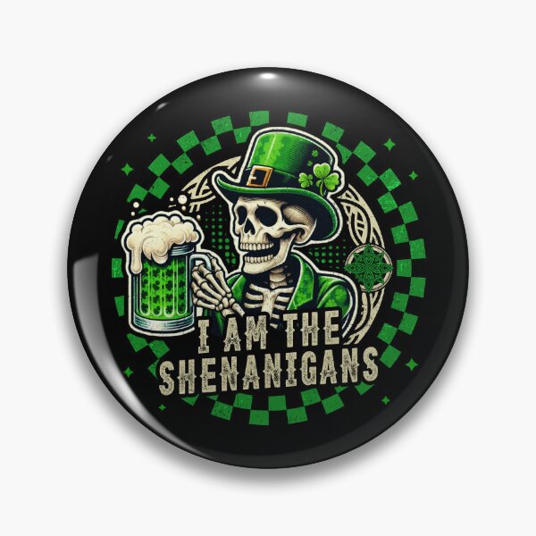 Item preview, I am the Shenanigans St Patricks Day Skeleton designed and sold by BlightedArt.