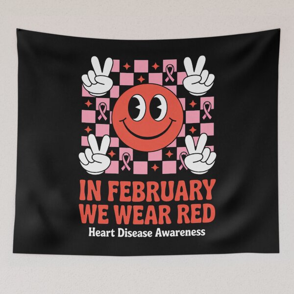 Item preview, Heart Disease Awareness Smile Face designed and sold by gourpmerzihd.