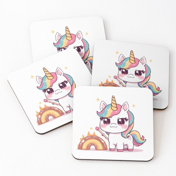 Item preview, Funny Chaotic Evil Unicorn - Cute But Psycho Rainbow Meme Art designed and sold by QuikFun.