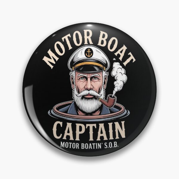 Item preview, Motor Boat Captain Pontoon Boating Motor Boatin Lake designed and sold by LacostCarl.