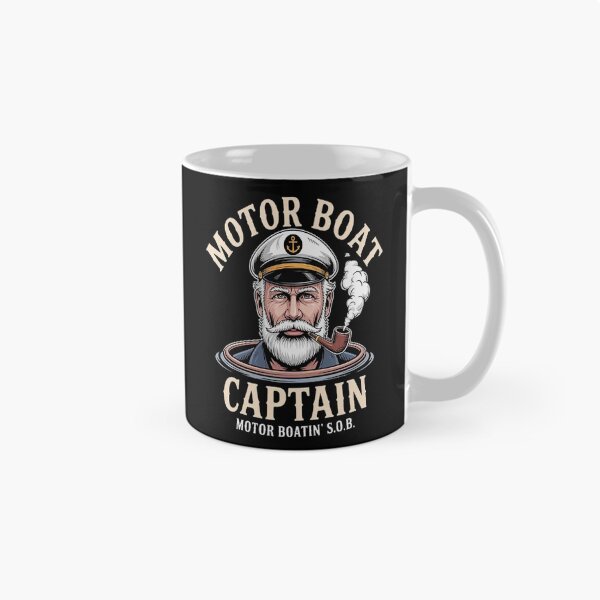 Item preview, Motor Boat Captain Pontoon Boating Motor Boatin Lake designed and sold by LacostCarl.
