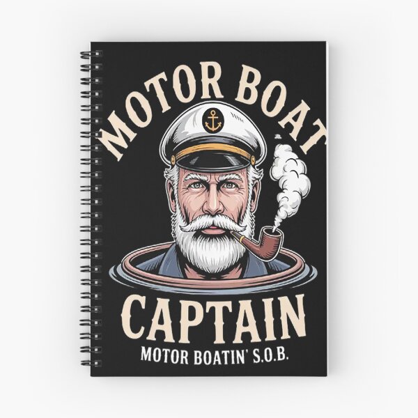 Item preview, Motor Boat Captain Pontoon Boating Motor Boatin Lake designed and sold by LacostCarl.
