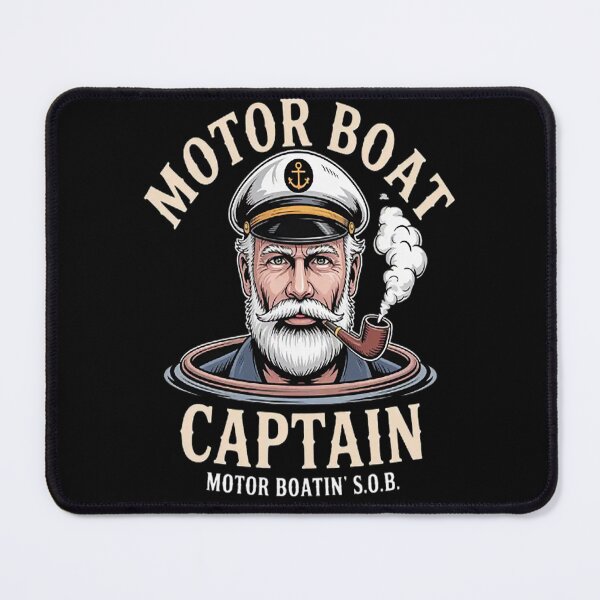 Item preview, Motor Boat Captain Pontoon Boating Motor Boatin Lake designed and sold by LacostCarl.