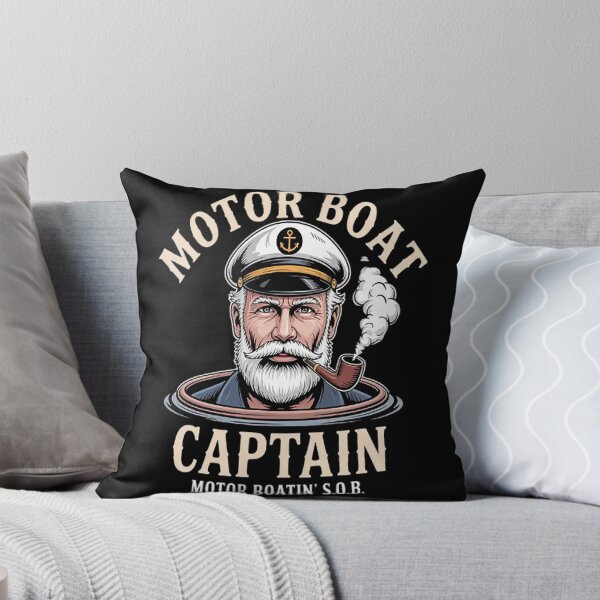 Item preview, Motor Boat Captain Pontoon Boating Motor Boatin Lake designed and sold by LacostCarl.