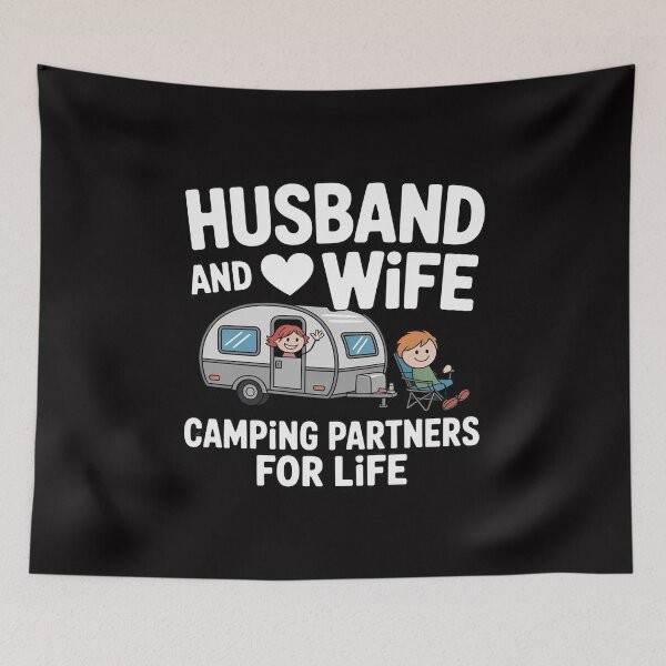 Item preview, Cute Husband And Wife Camping Partners For Life Camper designed and sold by Minoloinan.