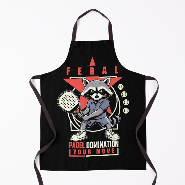 Item preview, Padel Tennis Player Funny Feral Raccoon Animal Domination designed and sold by GrandeDuc.