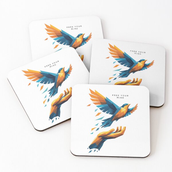 Item preview, Free Your Mind – Geometric Bird of Freedom designed and sold by Glyph Lab.