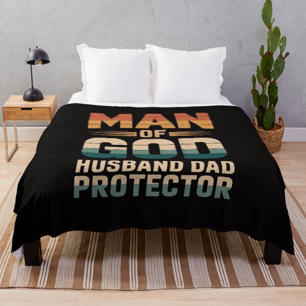 Item preview, Man of God Husband Dad Protector Christian Dad Father's Day designed and sold by margaridroso.