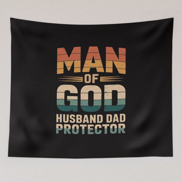 Item preview, Man of God Husband Dad Protector Christian Dad Father's Day designed and sold by margaridroso.