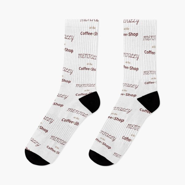 Item preview, Mentally at the Coffee Shop – Cozy Coffee Lover Typography Design designed and sold by batoot1.