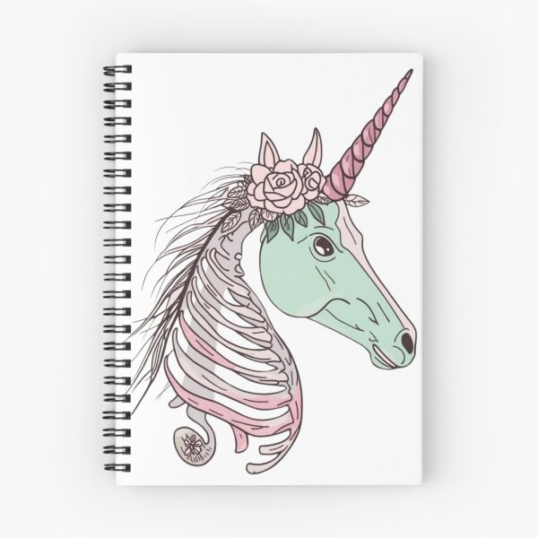Item preview, Pastel Goth Skeleton Unicorn - Creepy Cute Aesthetic Goth Art designed and sold by QuikFun.