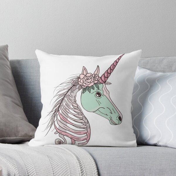 Item preview, Pastel Goth Skeleton Unicorn - Creepy Cute Aesthetic Goth Art designed and sold by QuikFun.
