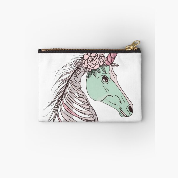 Item preview, Pastel Goth Skeleton Unicorn - Creepy Cute Aesthetic Goth Art designed and sold by QuikFun.