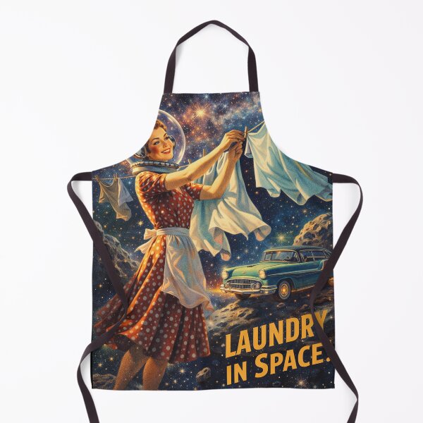 Item preview,  Retro Future Space Laundry Day – Funny 1950s Sci-Fi Art designed and sold by JY33.