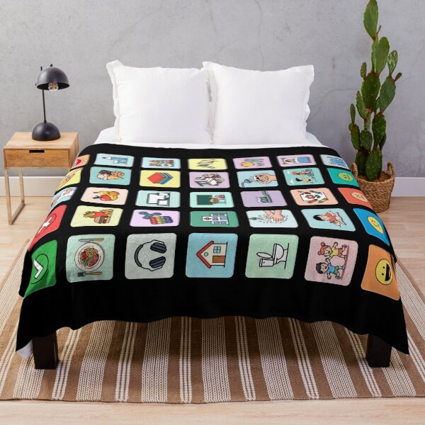 Item preview, Autism Wearable AAC Pointing Communication Board - No Text Pictograms Symbols Icons Chart - Daily Needs Emotions Routines - Non Verbal Speech Apraxia Neurodiversity Awareness Empowerment (Black) designed and sold by Autism in Focus.