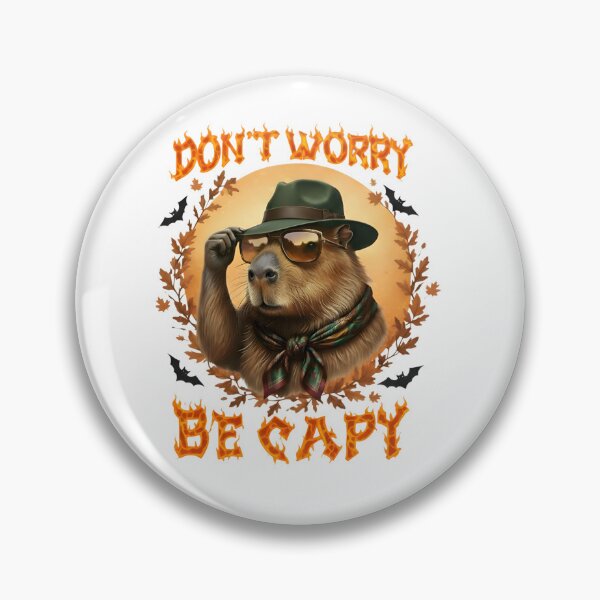 Item preview, Don't Worry Be Capy - Funny Cool Capybara Pun Art designed and sold by Latikshop.