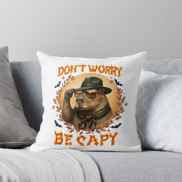 Item preview, Don't Worry Be Capy - Funny Cool Capybara Pun Art designed and sold by Latikshop.