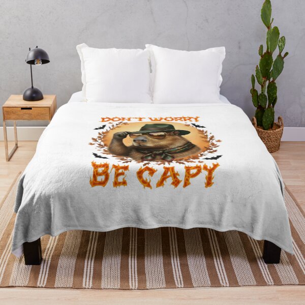 Item preview, Don't Worry Be Capy - Funny Cool Capybara Pun Art designed and sold by Latikshop.