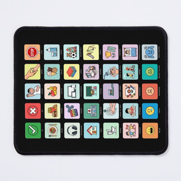 Item preview, Italian Autism AAC Illustrated Pointing Communication Board Pictograms Visual Icons - Chart 04 - Daily Needs Emotions Routines - Non Verbal Speech Apraxia Neurodiversity Awareness Empowerment designed and sold by Autism in Focus.