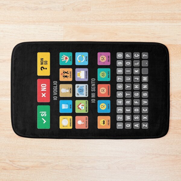 Item preview, Italian Autism AAC Communication Speller Keyboard with Alphabet and Numbers - Letterboard Chart 03 - Non Verbal Kids Speech Apraxia Support - Daily Needs, Emotions, Neurodiversity Awareness designed and sold by Autism in Focus.