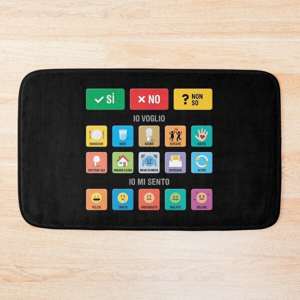 Item preview, Italian Autism AAC Communication Board with Pictograms, Icons and Symbols - Visual Chart 02 - Non Verbal Apraxia Kids - Daily Needs, Emotions, Sensory Support - Neurodiversity Awareness Tool designed and sold by Autism in Focus.