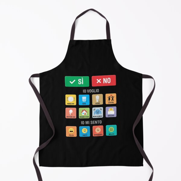 Item preview, Italian Autism AAC Communication Board Pictograms Symbols Icons - Visual Chart 01 - Speech Apraxia Non Verbal Kids - Empowering Wearable Pointing Interaction System - Neurodiversity Awareness designed and sold by Autism in Focus.