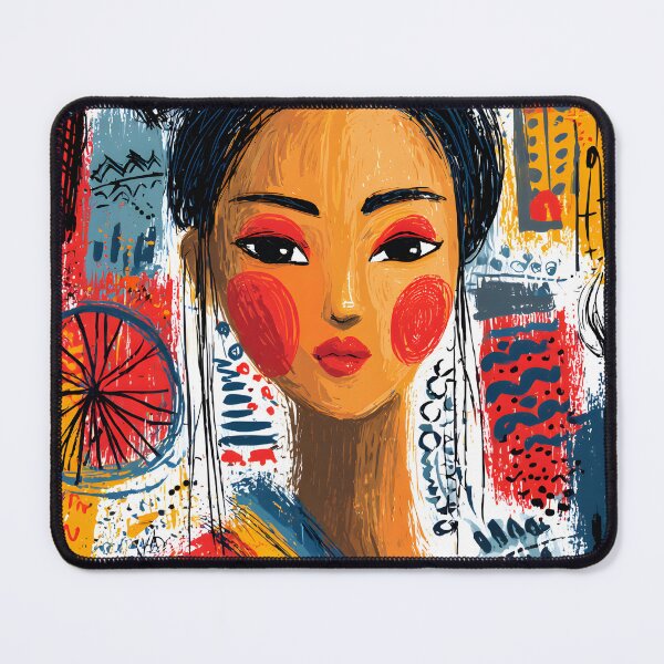 Item preview, Vibrant Woman in Traditional Attire and Bold Colors designed and sold by Artessie.