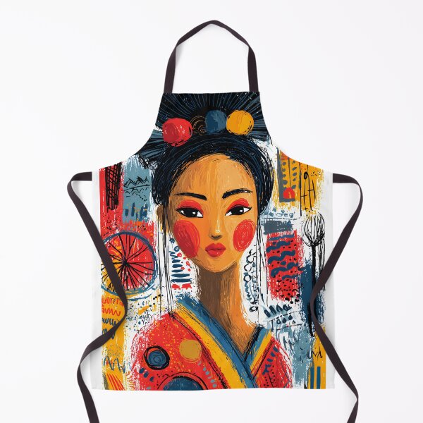 Item preview, Vibrant Woman in Traditional Attire and Bold Colors designed and sold by Artessie.