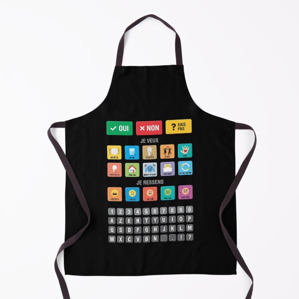 Item preview, French Autism AAC Communication Speller Keyboard with Alphabet and Numbers - Letterboard Chart 03 - Non Verbal Kids Speech Apraxia Support - Daily Needs, Emotions, Neurodiversity Awareness designed and sold by Autism in Focus.